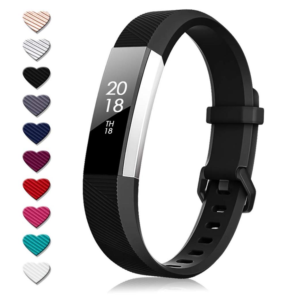 สายรัด ใช้ได้กับ Fitbit Alta และ Fitbit Alta HR, สายรัดข้อมือซิลิโคนอ่อนนุ่มสําหรับ Fitbit Alta HR Bands พร้อมหัวเข็มขัดโลหะที่ปลอดภัยสําหรับผู้ชายผู้หญิง,ขนาดเล็ก
