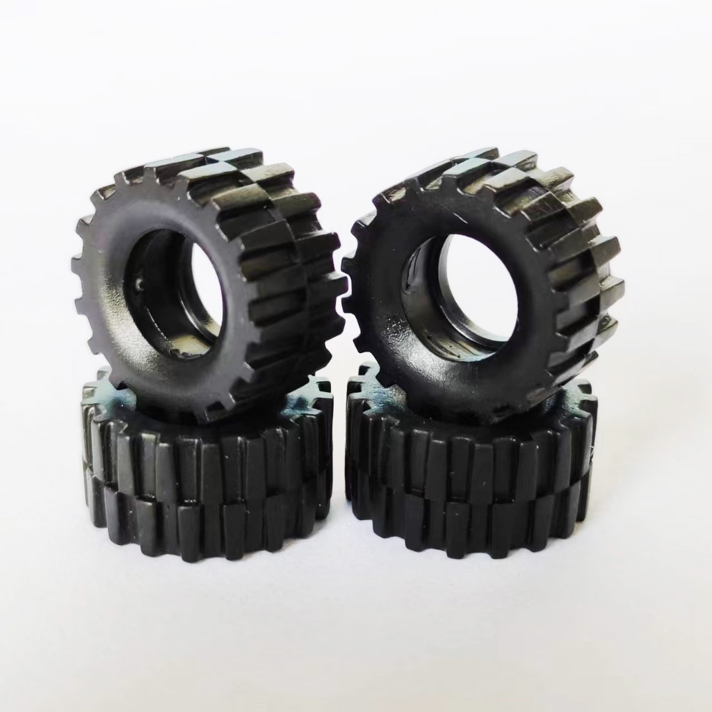 4 ชิ้น 1/64 Off Road ยาง 14.3 มม.16.5 มม.ยาง Offroad Tyre สําหรับ 1:64 SUV รถบรรทุกรุ่น