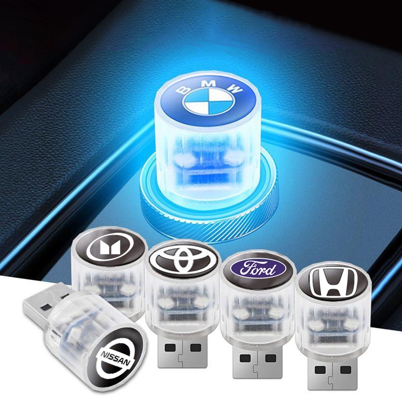 บรรยากาศรถยนต์สายไฟฟรี usb ภายในรถ led รถหายใจไฟไร้สายเปลี่ยนสีตกแต่งไฟกลางคืนที่มีสีสัน