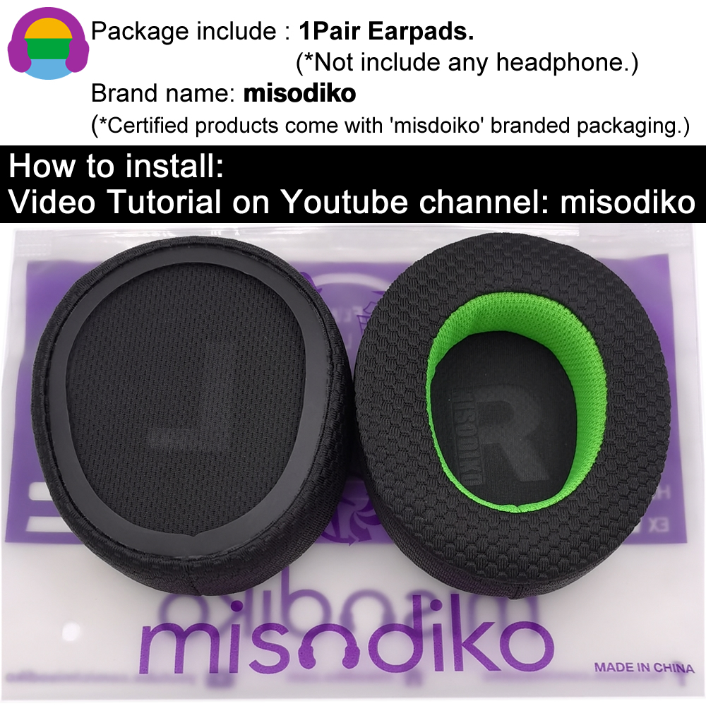 Misodiko อัพเกรดหูฟังเปลี ่ ยนสําหรับหูฟัง SteelSeries Arctis Nova 7 / 5 / 3 / 1 - รูปที่ 2