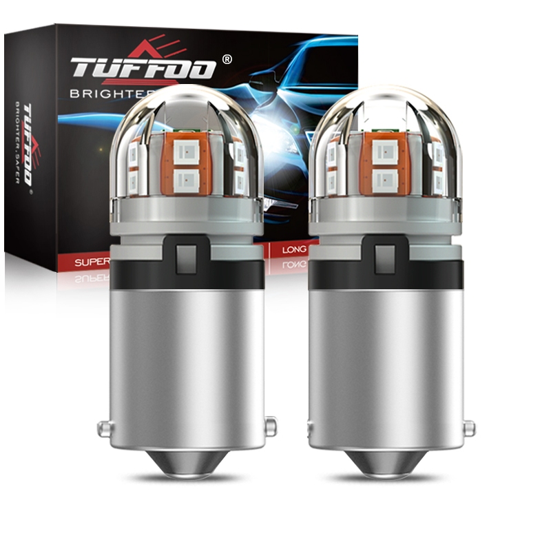 Tuffoo 2PCS หลอดไฟ Led G18 R5w R10w 12821 12V 24V สําหรับรถยนต์/ไฟท้ายรถบรรทุก/ไฟภายใน/ไฟจอดรถสีขาว/แดง