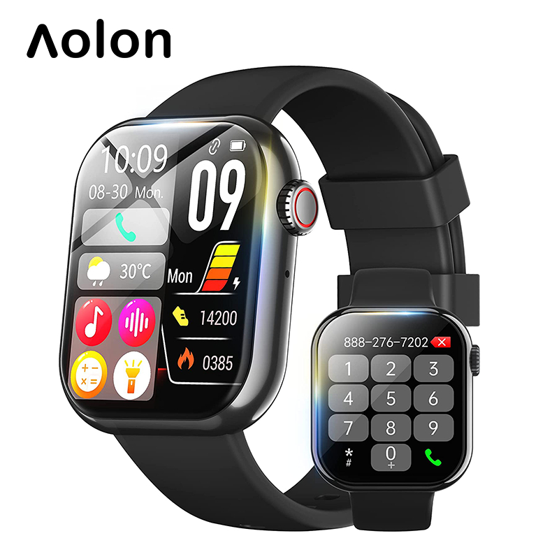 Aolon Foom Lite นาฬิกาสมาร์ทวอทช์ ของแทั นาฬิกากันน้ำ Waterproof Smartwatch รองรับภาษาไทย รองรับบลูทูธ smart watch รองรับภาษาไทย SpO2 วัดความดันโลหิ สัมผัสได้เต็มจอ Heart Rate ความดันโลหิต ใส่วัดการเต้นหัวใจ วัดค่า For iPhone