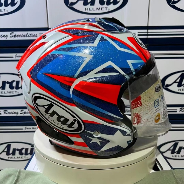 Arai VZ-RAM หมวกกันน็อค แบบครึ่งใบ สีฟ้า สําหรับขี่รถจักรยานยนต์