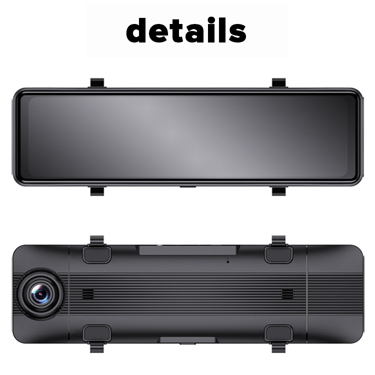 STAPON HD 4K + 1080p 10 นิ้วสตรีมมิ่ง Media dashcam full touch night vision หน้าจอ 2.5D เลนส์คู่รองร