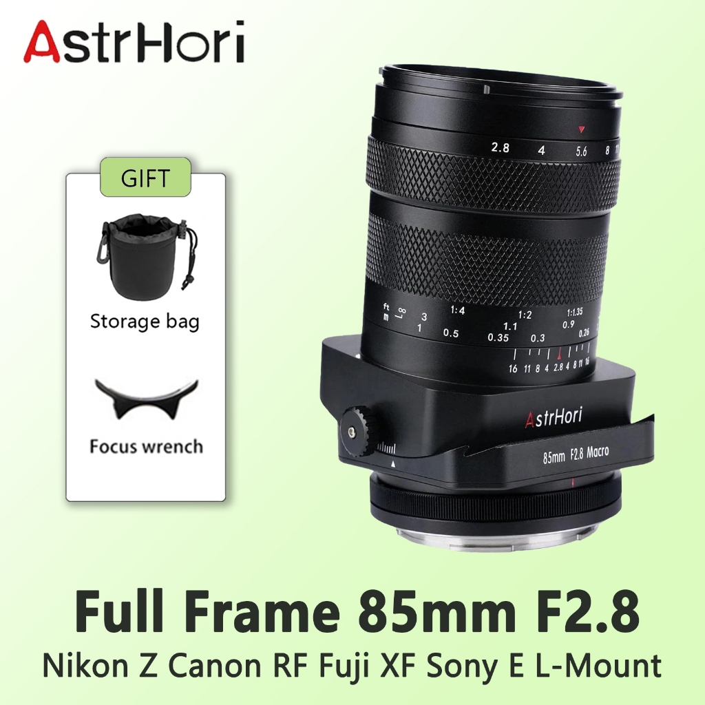 Astrhori เลนส์มาโคร โฟกัสแมนนวล 85 มม. F2.8 ฟูลเฟรม สําหรับกล้อง Nikon Z Canon RF Fuji XF Sony E L-Mount