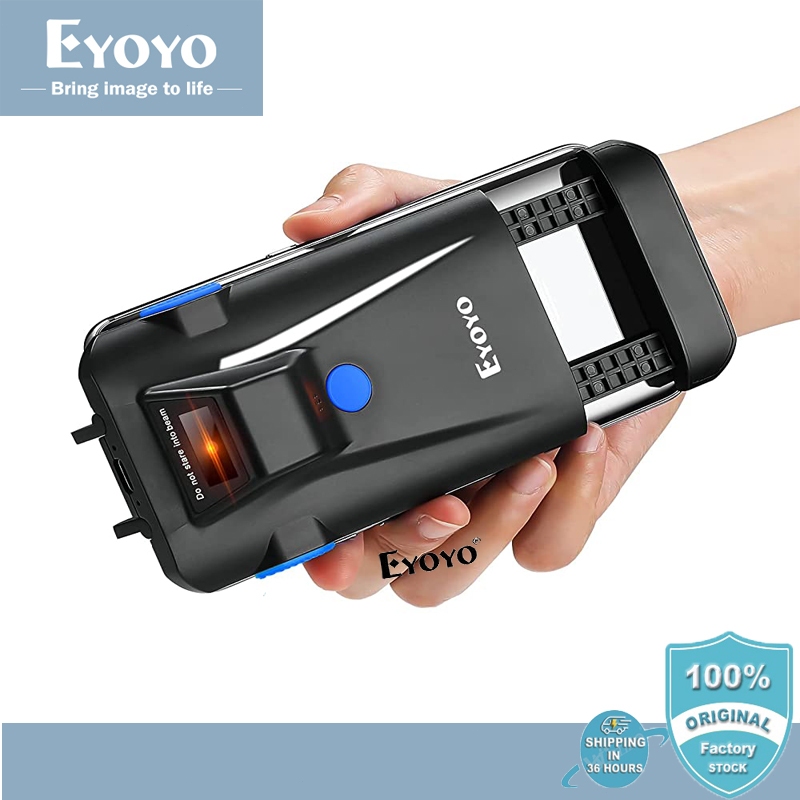 { คลังสินค้าในพื้นที่ & จัดส่งภายใน 3 วัน } Eyoyo เครื่องสแกนบาร์โค้ด บลูทูธ ไร้สาย 2D QR แบบพกพา รองรับการจัดการคลังสินค้า
