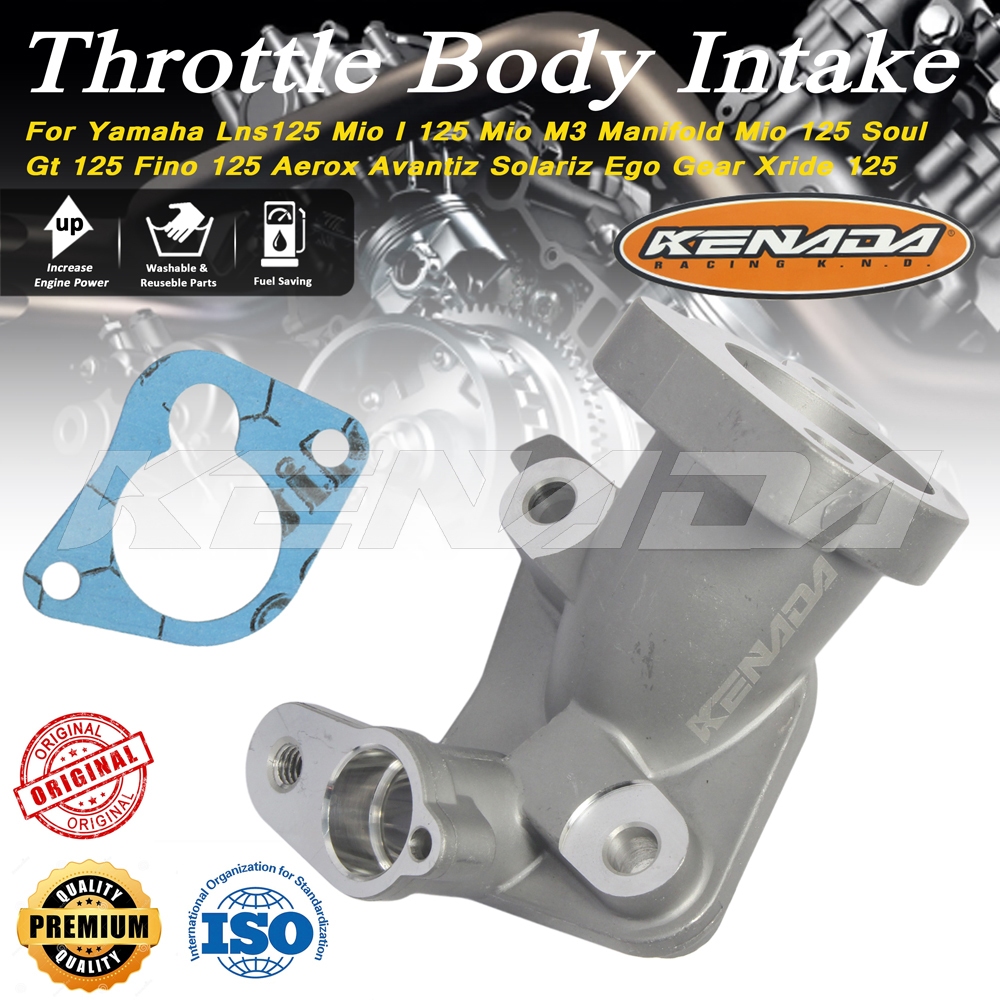ท่อร่วมไอดี คอหรีด แท้ศูนย์ YAMAHA FINO 125/ยามาฮ่า ฟีโน่125 / MANIFOLD/GT 125 Mio M3 / Mio Soul / XRIDE 125