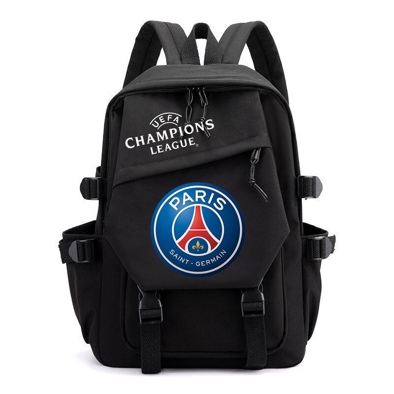 Champions League กระเป๋าเป้สะพายหลัง กระเป๋านักเรียน ลายฟุตบอล Manchester UnitedManchester City Juventus Real Madrid Barcelona สําหรับผู้ชาย และผู้หญิง