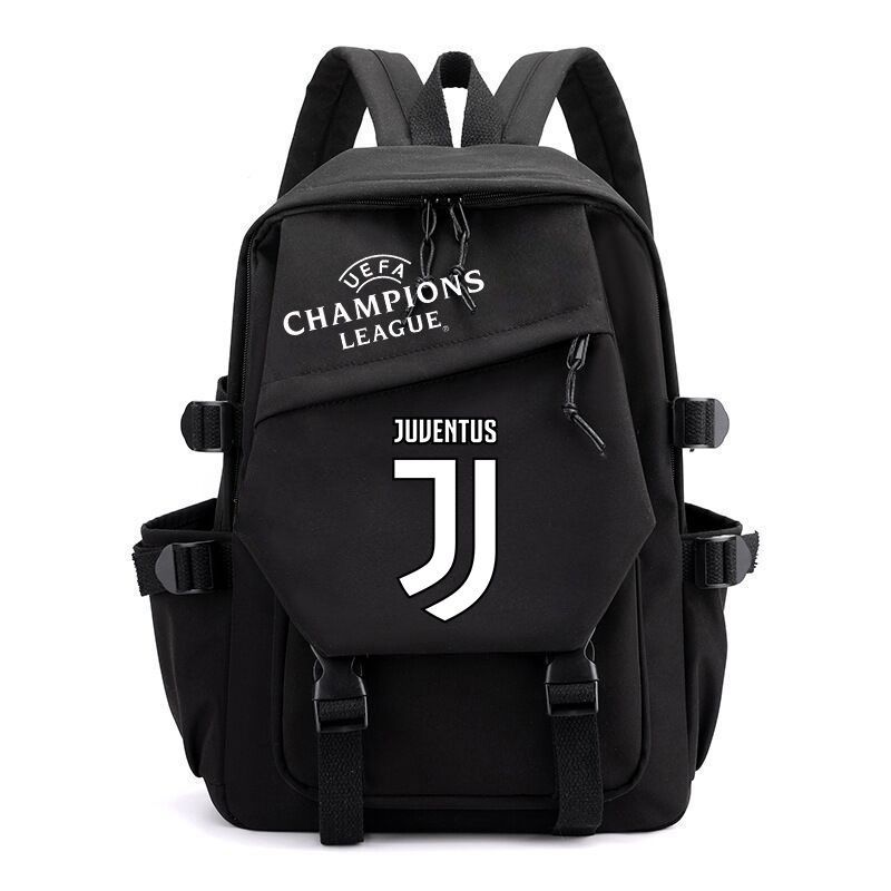 Champions League กระเป๋าเป้สะพายหลัง กระเป๋านักเรียน ลายฟุตบอล Manchester UnitedManchester City Juventus Real Madrid Barcelona สําหรับผู้ชาย และผู้หญิง