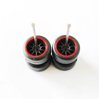 1/64 รถโลหะผสมล้อ 10.8 มม.BBS ADVAN CE28 ยางยางสําหรับ 1:64 Mini ของเล่นรถล้อร้อน/Matchbox/Domeka/Tomy
