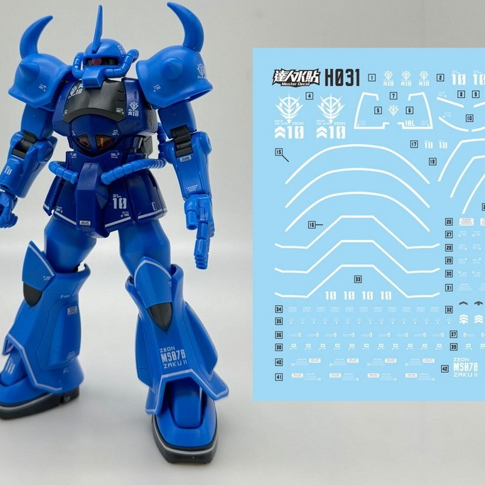 MASTER H031 HG 1/144 GOUF Water Slide Decal Fluo Type