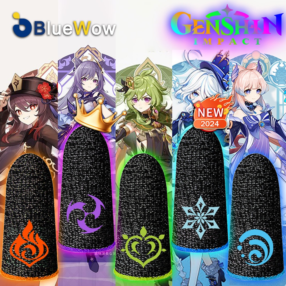 【Genshin】BlueWow ถุงนิ้วเล่นเกม ถุงนิ้ว ถุงมือเล่นเกม ถุงนิ้วเล่นเกมส์ ปลอกนิ้ว ถุงมือเล่นเกมส์ ถุงม