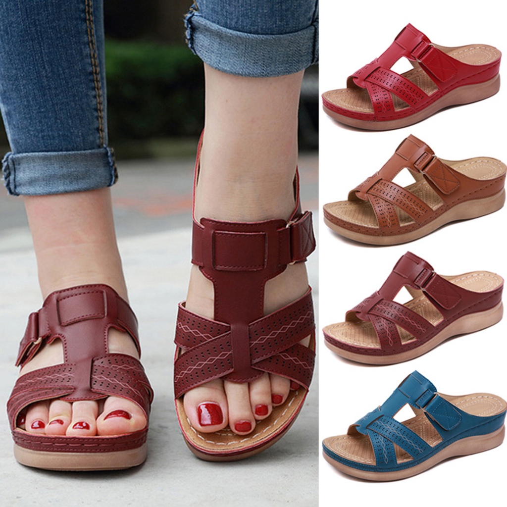 รองเท้าแตะ กันลื่น ขนาดใหญ่ 36-44 ที่ทนทาน เหมาะกับใส่เดินเล่นช็อปปิ้ง สําหรับผู้หญิง