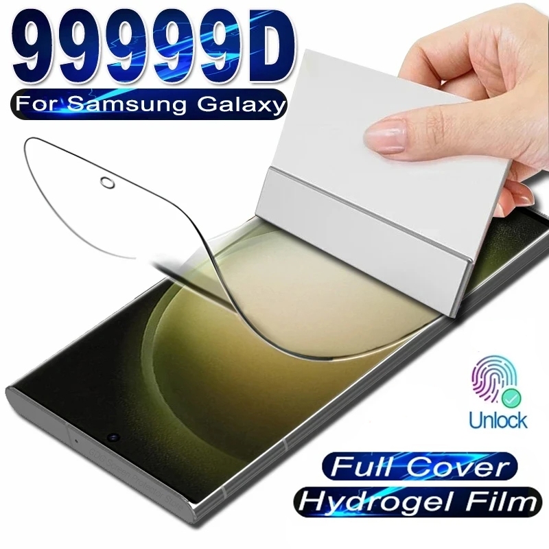 เต็มจอ ป้องกันหน้าจอ สำหรับ Samsung Galaxy S8 S9 S10 S20 S21 S22 S23 S24 S25 Note 8 9 10 20 Ultra