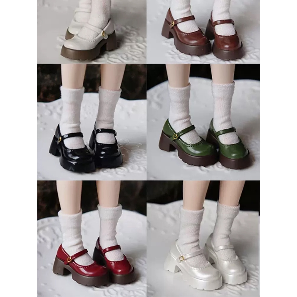 Blythe รองเท้าเด็กแพลตฟอร์ม Lolita รองเท้า azone Doll ob24 ob22 พื้นหนา