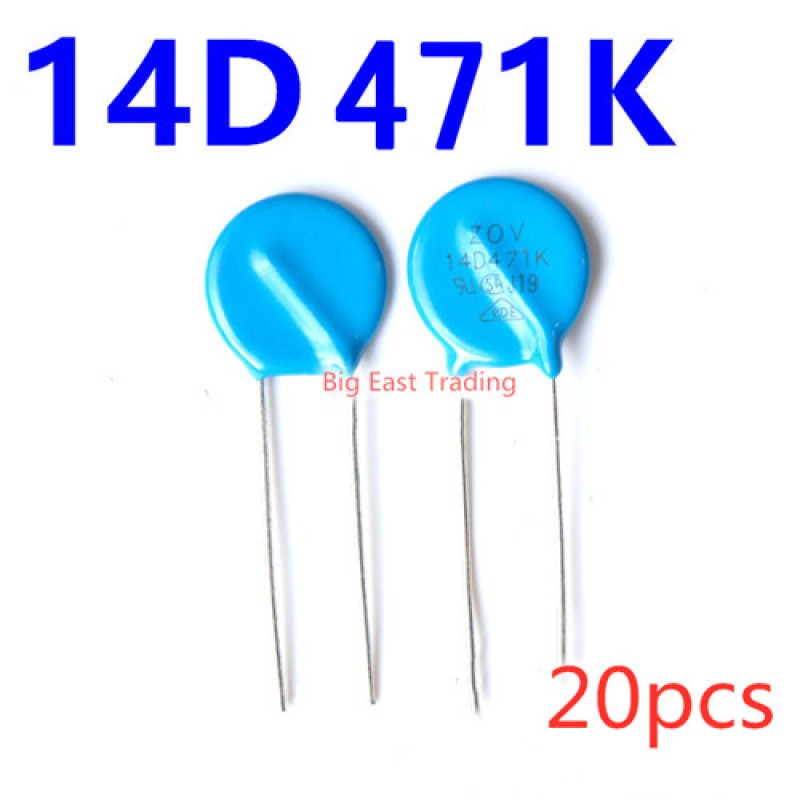 วาริสเตอร์ 14D471K 14D471 470V รับประกันคุณภาพ 20 ชิ้น