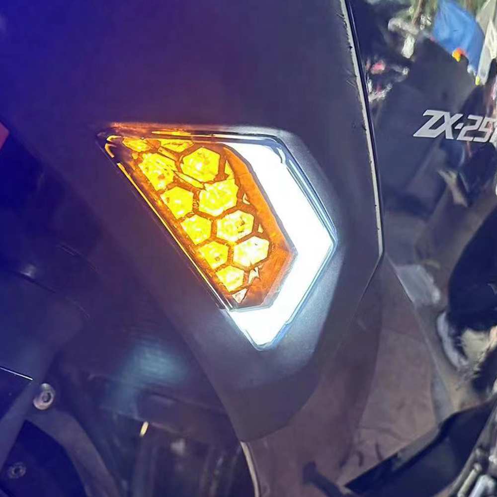 ไฟเลี้ยว LED สําหรับรถจักรยานยนต์ KAWASAKI Ninja 250 300 400 650 1000 Z1000SX ZX-25R ZX-6R ZX-4R ZX25R ZX4R ZX6R ER-6F - รูปที่ 7