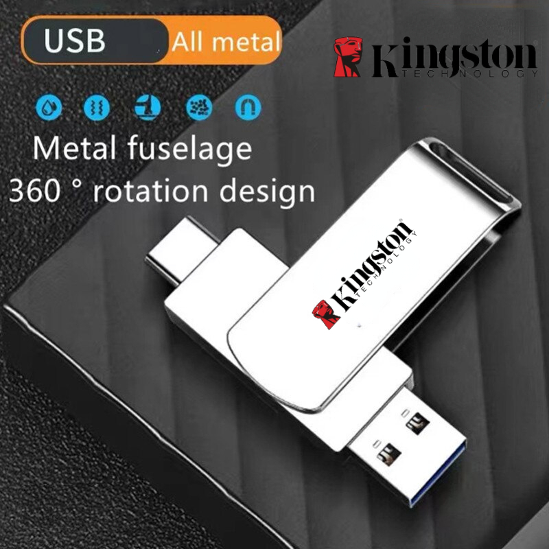 Kingston แฟลชไดรฟ์ USB 3.2 Type-C 16TB 8TB 4TB 2TB 1TB 512GB 512GB 256GB 128GB 64GB สําหรับโทรศัพท์ม