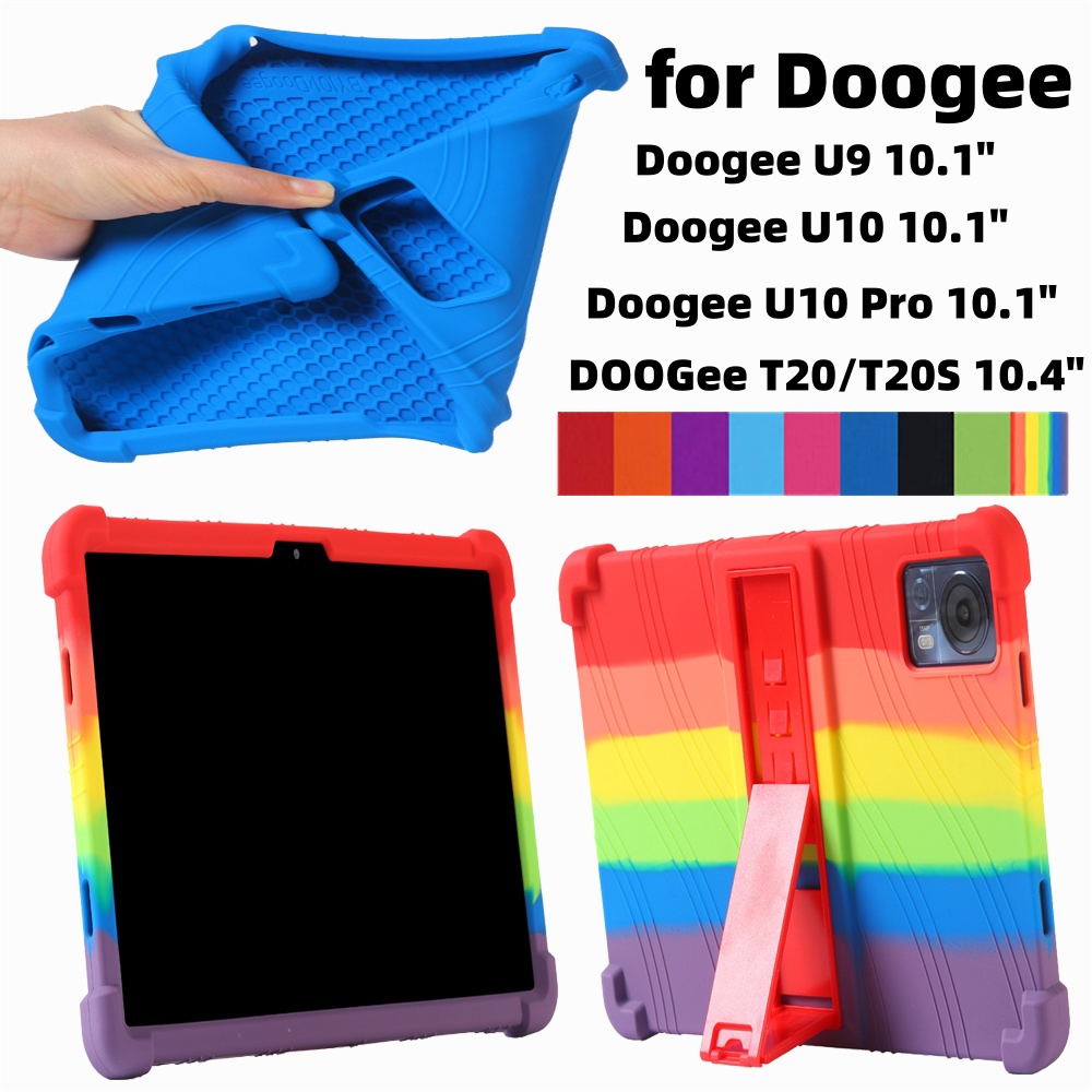 เคสซิลิโคน กันกระแทก ตั้งได้ สําหรับ Doogee U 9 10 Pro 10.1 นิ้ว Doogee T20 T20S 10.4 นิ้ว