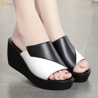 รองเท้าแตะ หนังวัวแท้ แฟชั่น สําหรับกระดูกและข้อ