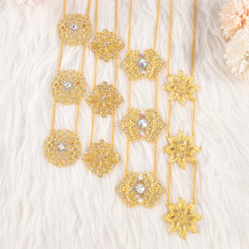 เข็มกลัดด้านหน้าใหม่สำหรับผู้ใหญ่แบบดั้งเดิม Doh Kebaya เหมาะสำหรับมุสลิม (ZN-TZ-27-30)