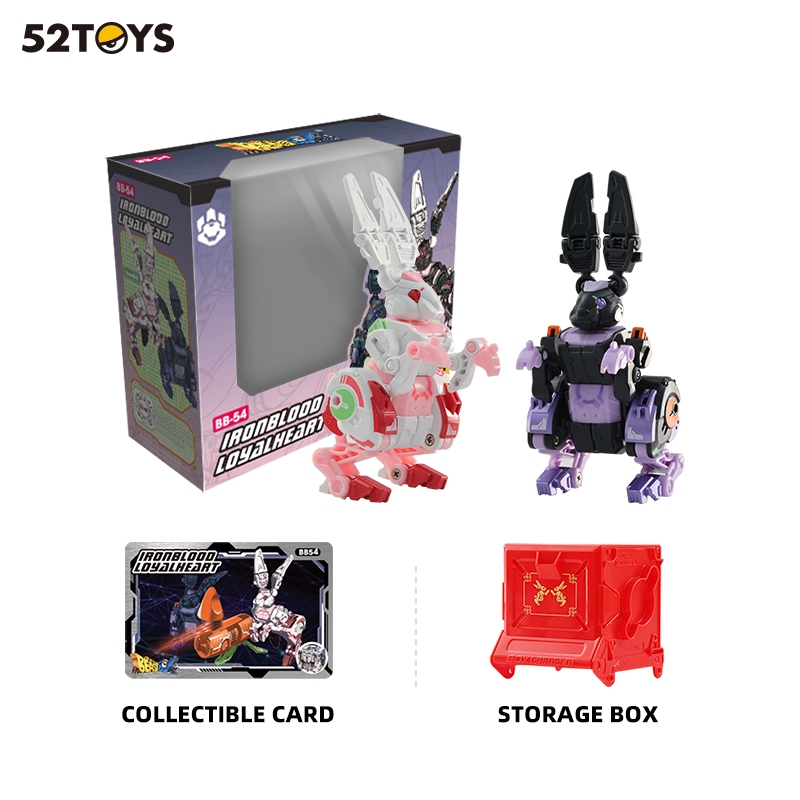 52TOYS BEASTBOX BB-54 IRONBLOOD & LOYALHEART Mecha Deformation Action Figure Portable Model