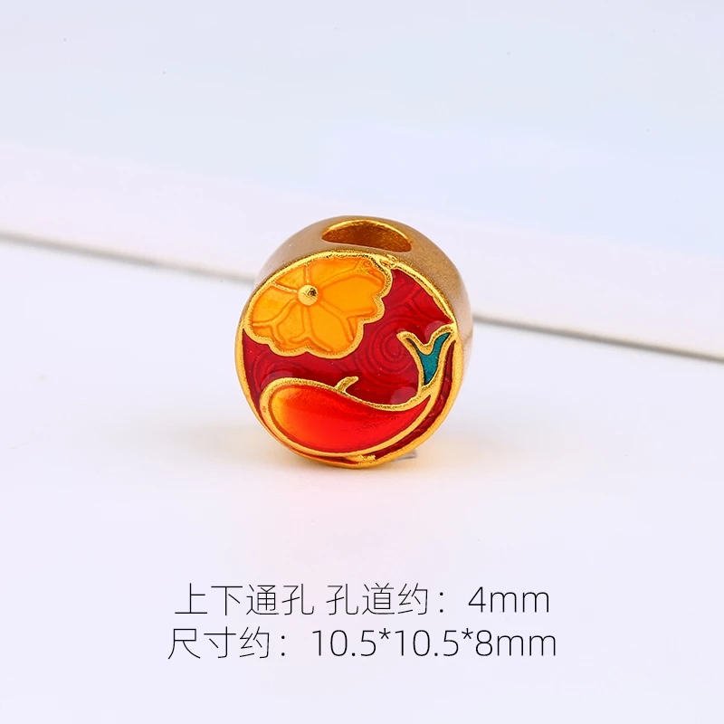 สร้อยข้อมือปลาสีแดง ทองแดงชุบทองทรายเวียดนาม