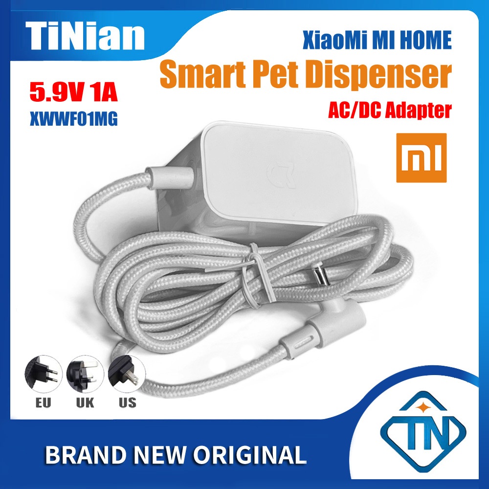 อะแดปเตอร์ AC / DC 5.9V 1A ดั้งเดิมสำหรับ XIAOMI เครื่องจ่ายน้ำพุสัตว์เลี้ยงอัจฉริยะ Mi Home XWWF01MG แหล่งจ่ายไฟ