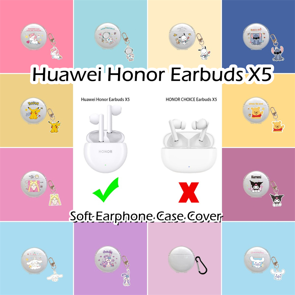 พร้อมส่ง!  เคสหูฟัง แบบนิ่ม ลายการ์ตูน Kulomi สําหรับ Huawei Honor Earbuds X5 X5