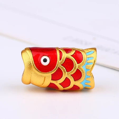 สร้อยข้อมือปลาคาร์ฟสีแดง เครื่องประดับทรายทองเวียดนาม