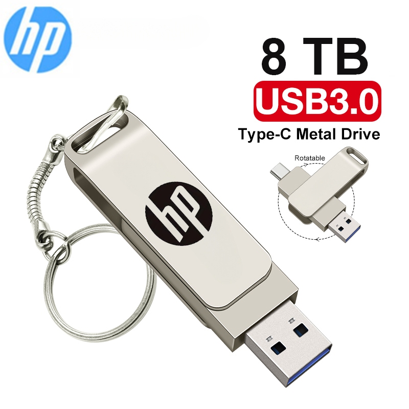 แฟลชไดรฟ์ปากกา HP USB 3.0 2 In 1 Dual Type C USB 1TB 2TB 4TB 8TB ความเร็วสูง แบบพกพา