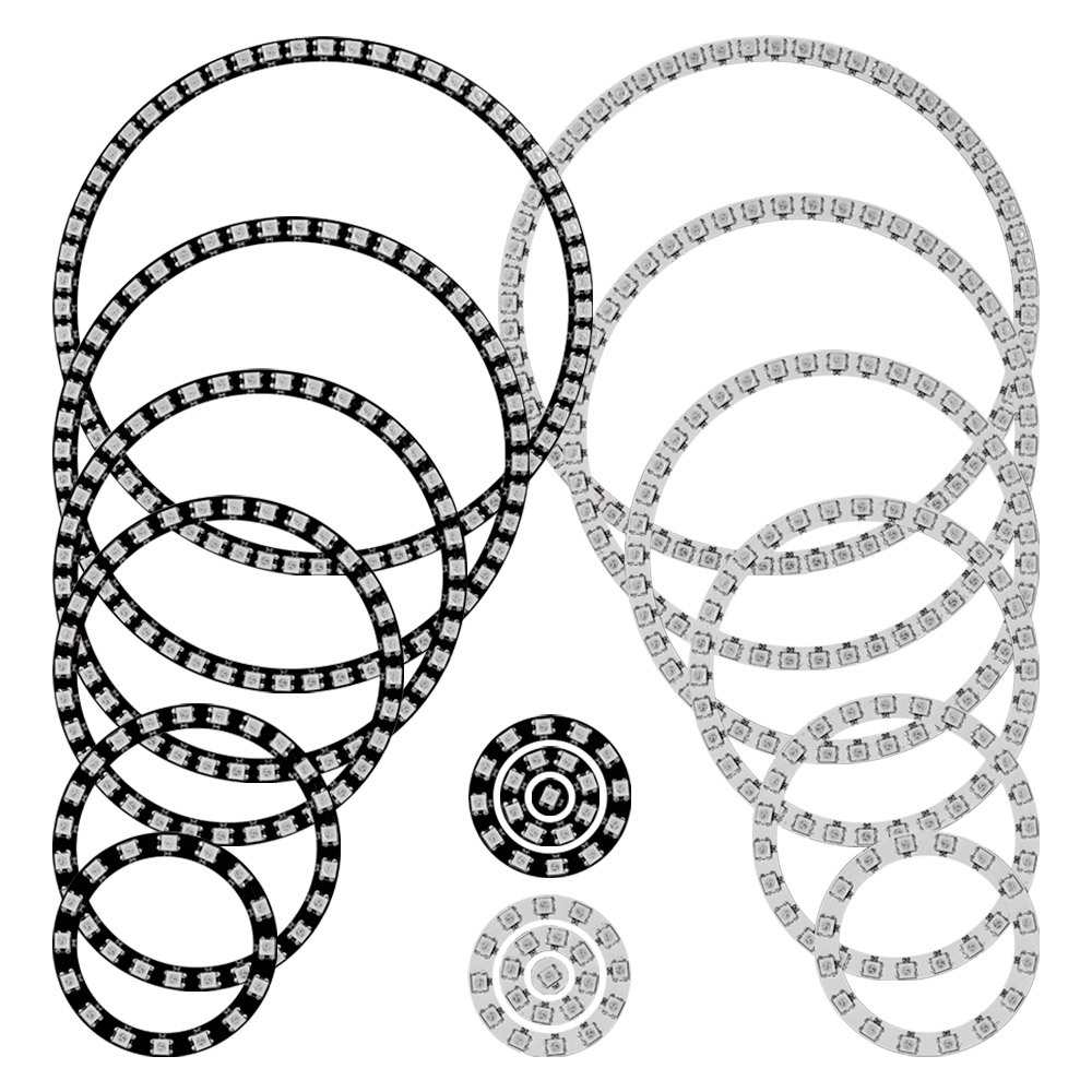 Ws2812b โมดูลแหวนพิกเซลไฟ Led RGB WS2812 IC DC5V