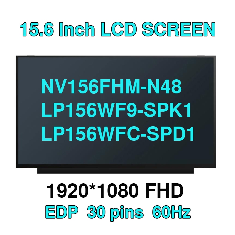 15.6 นิ้วแล็ปท็อปหน้าจอ LCD B156HAN02.1 Ajuste B156HAN02.2 B156HAN02.3 LP156WF9-SPK1 LP156WFC-SPD1 N