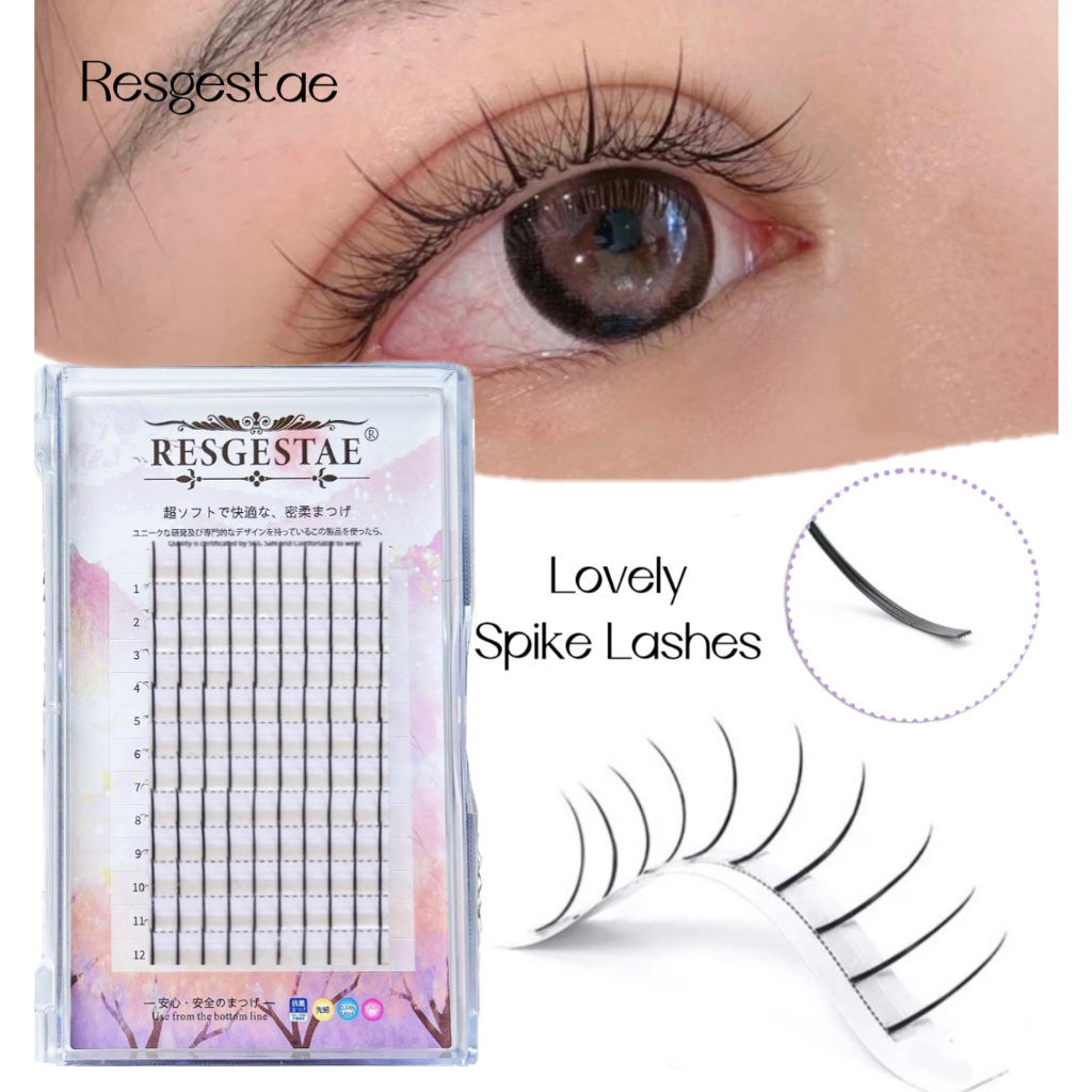 Faux Fake Eyelash 0.07 มม.120 หนาต่อขนตา Prefab ส่วนบุคคลพัดลมบางเข็ม Fairy Eyelash