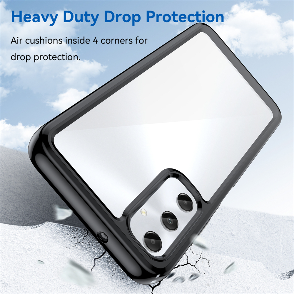 Lenuo เคสโทรศัพท์มือถือ PC TPU ใส กันกระแทก สําหรับ Samsung Galaxy A55 A35 A25 A15 A05S A05 4G 5G ซัมซุง Case