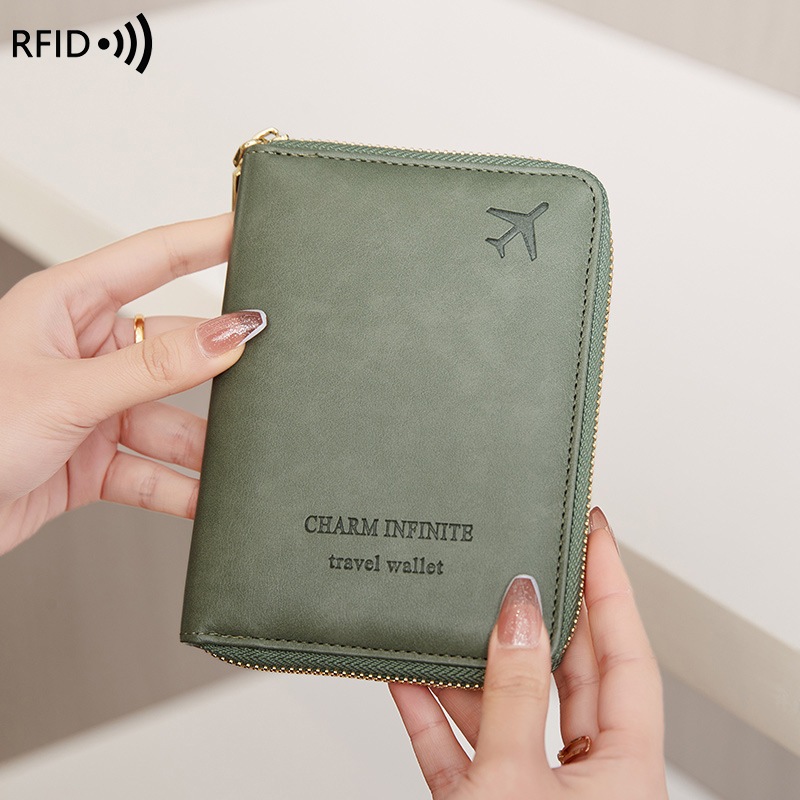 Rfid กระเป๋าใส่หนังสือเดินทาง แปรงกันขโมย อเนกประสงค์