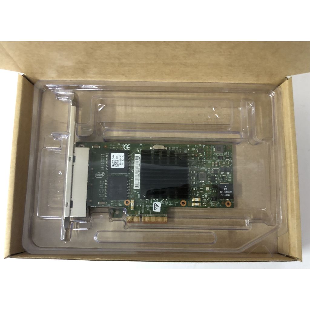 อะแดปเตอร์การ์ดเครือข่ายอีเธอร์เน็ต Dell 0T34F4 0K9CR1 0NWK2 Intel I350-T4