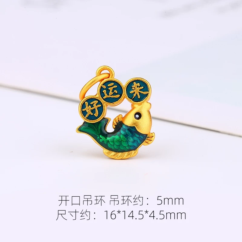 สร้อยข้อมือแฟชั่น ทรายทองเวียดนาม สีเขียวโชคดี thumbnail 3