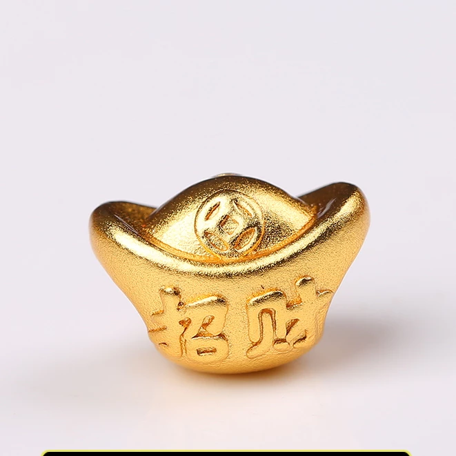 Lucky Ingot DIY อะไหล่เครื่องประดับทองแดง Gold-Plated