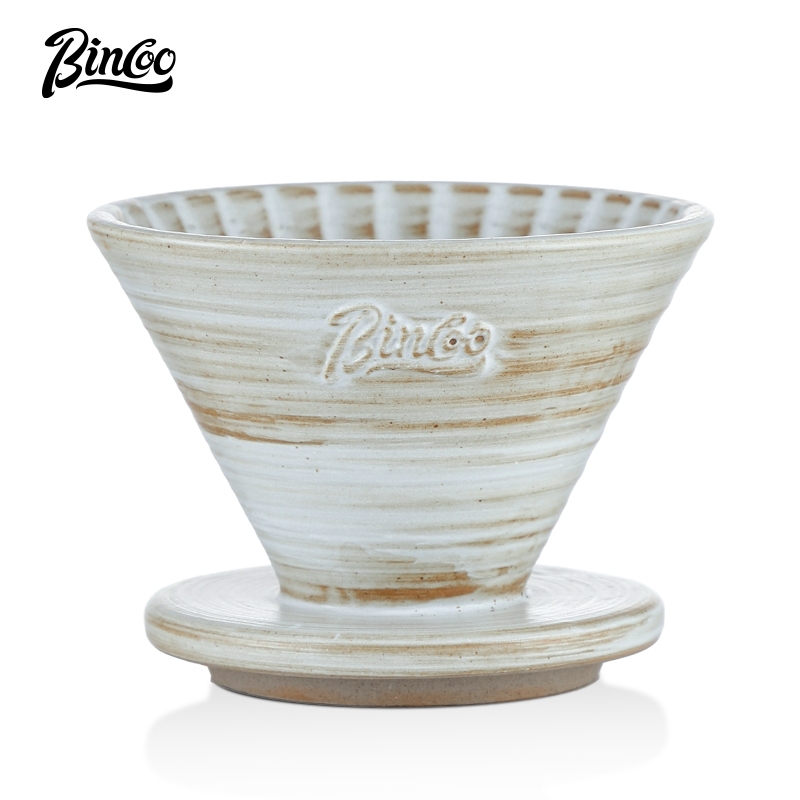Bincoo ถ้วยกรองกาแฟดริป เซรามิค V60 สําหรับชงกาแฟ