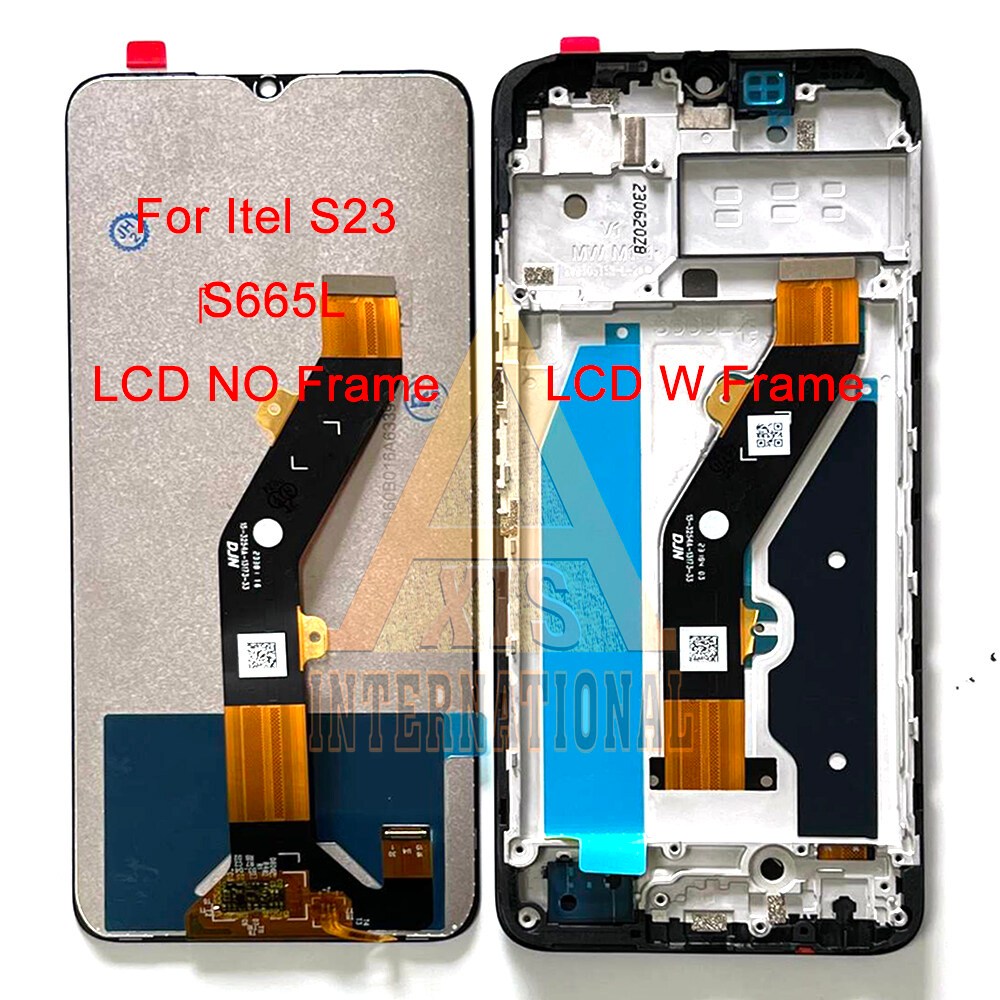 For itel S23 ‎S665L LCD S23 จอแสดงผลหน้าจอสัมผัสแผง Digitizer สําหรับ itel S23 LCD ‎กรอบแสดงผล S665L