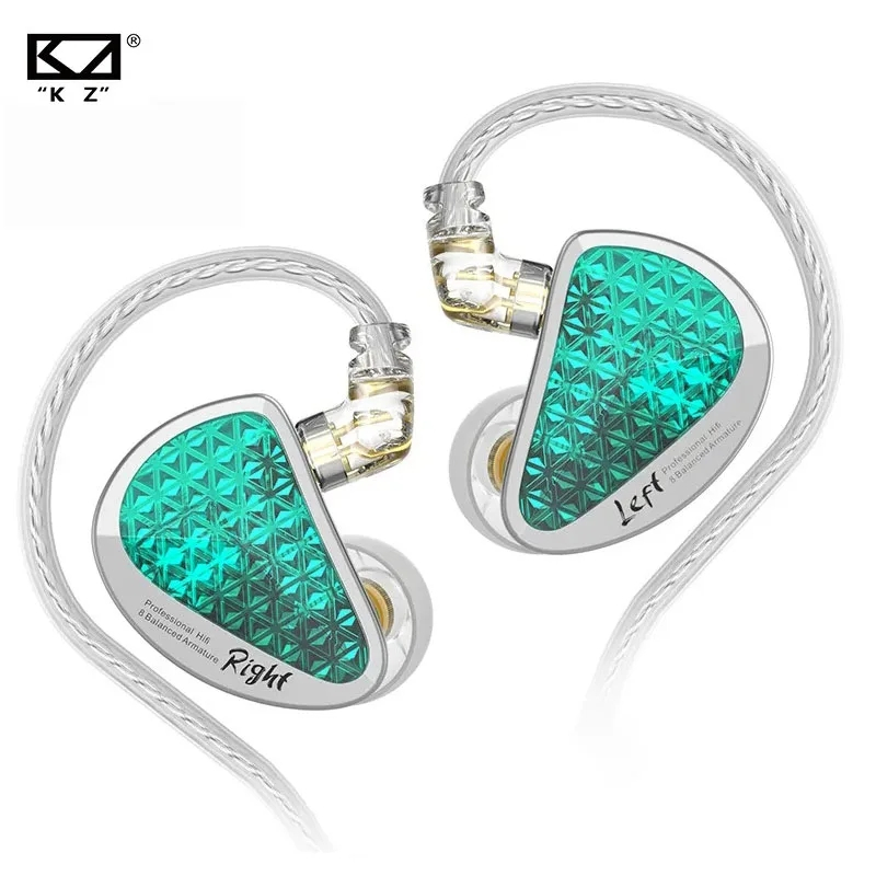 Kz AS16 PRO 8BA ชุดหูฟังอินเอียร์ 8 สมดุล เสียงคุณภาพสูง HiFi AS10 ZS10PRO ZSX