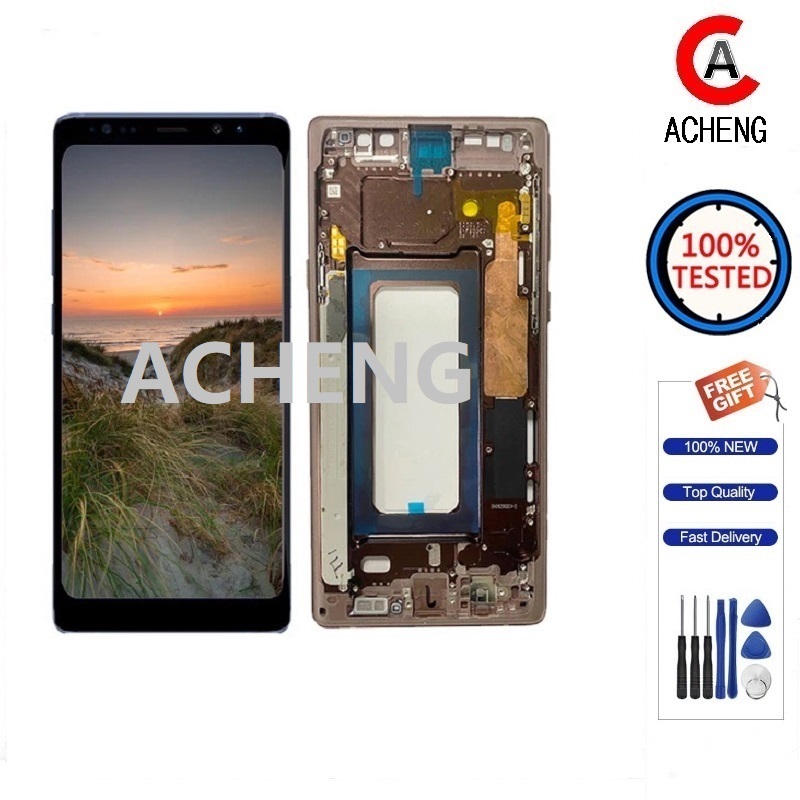 Acheng อะไหล่หน้าจอสัมผัสดิจิทัล LCD OLED แบบเปลี่ยน สําหรับ Samsung Galaxy Note9 Note 9 N960 N960F SM-N960U N960N GN960W