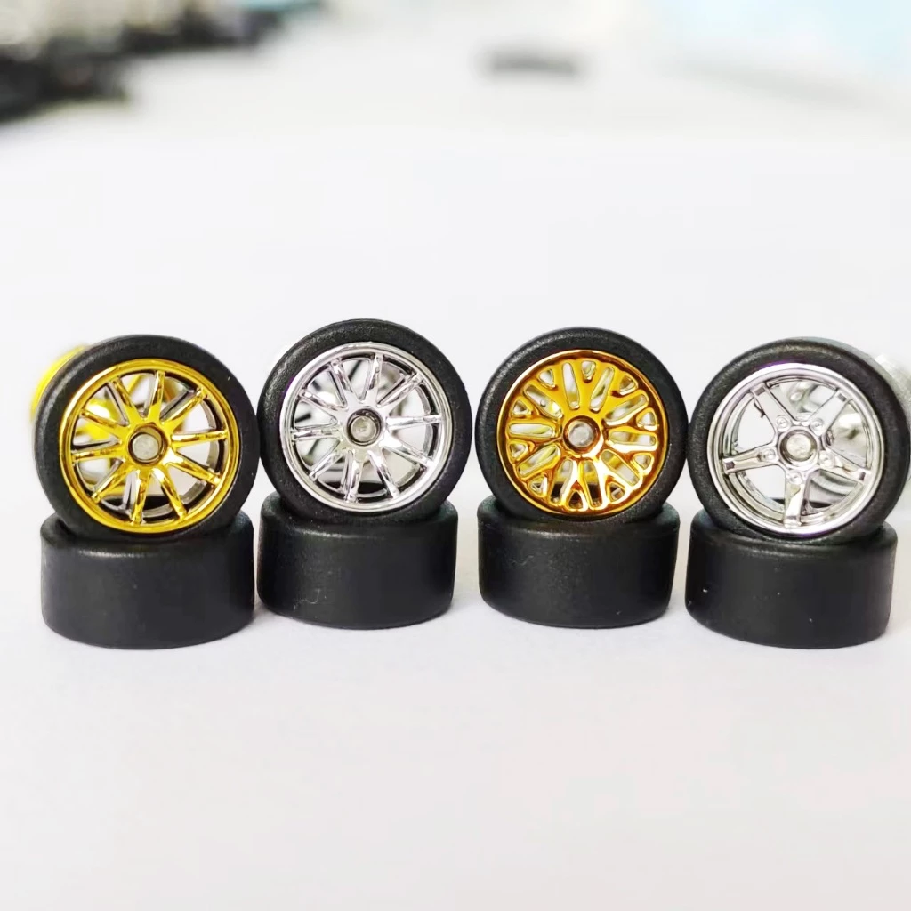 1/64 รถล้อแม็กล้อ 11.2 มม.ขอบ 10-Rays Advan BBS ยางแบน MMS Series สําหรับ HW 1:64 รถ Matchbox/Domeka