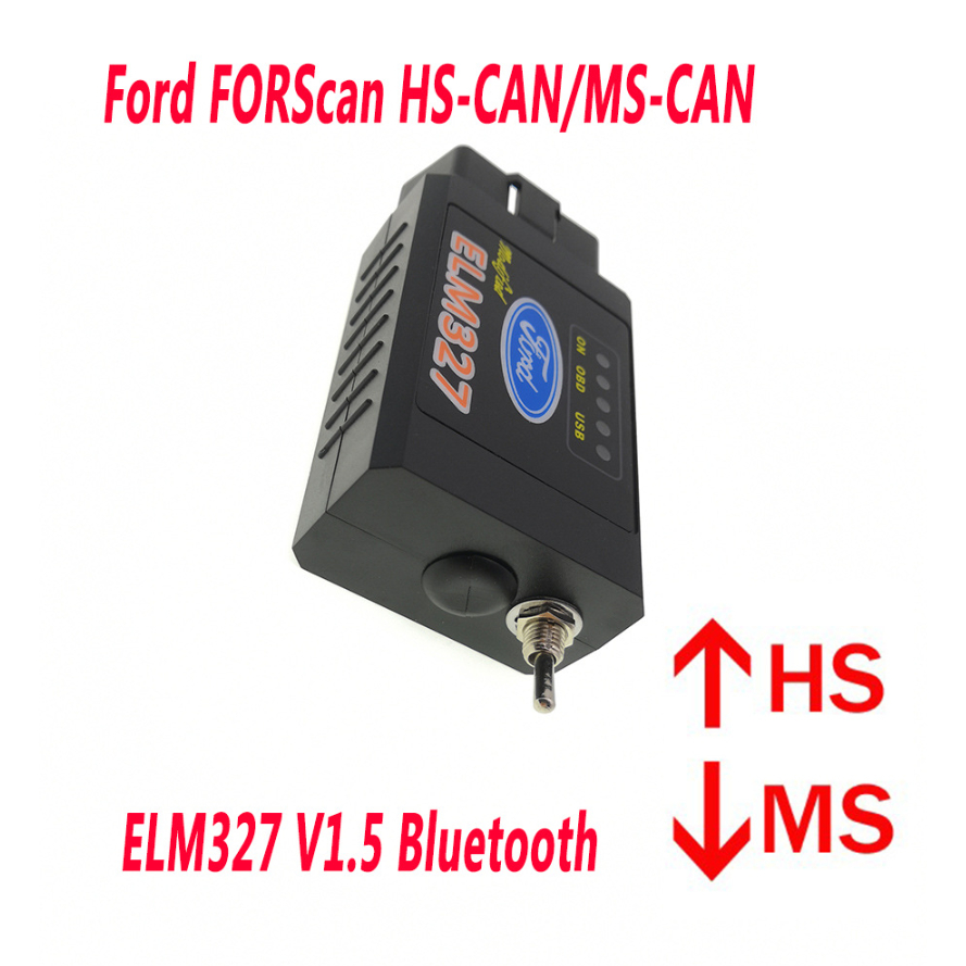 HS/MS ELM327 V1.5 Switch Ford FORScan Bluetooth อุปกรณ์วินิจฉัยยานยนต์