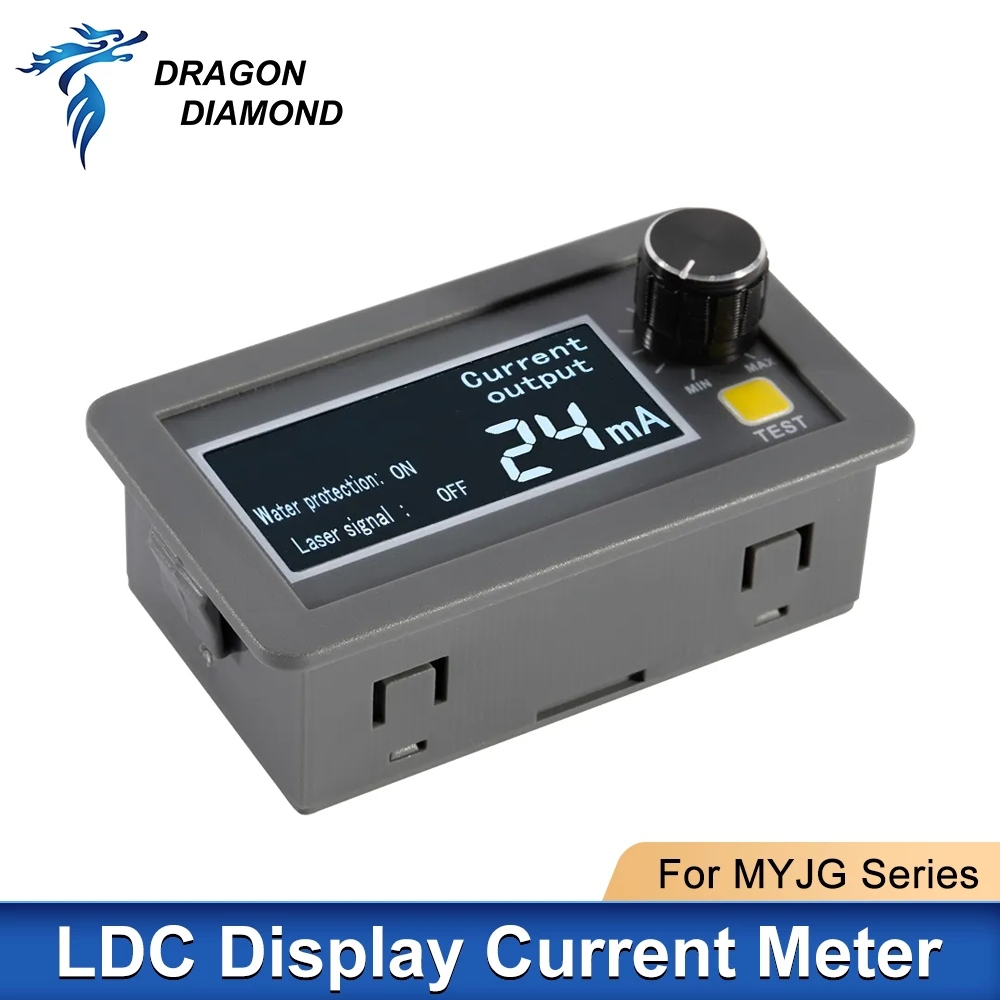 จอแสดงผล LCD Current Meter หน้าจอภายนอกเลเซอร์แกะสลักสําหรับ MYJG Series 60W 80W & 100W & 150W เลเซอร์แหล่งจ่ายไฟ