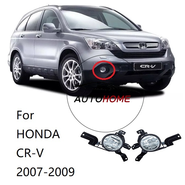 (พร้อมสต็อก) โคมไฟหมอกโคมไฟกันชนหน้าสําหรับ HONDA CRV CR-V SWA 2007 2008 2009 RE2 RE4 ไฟตัดหมอก