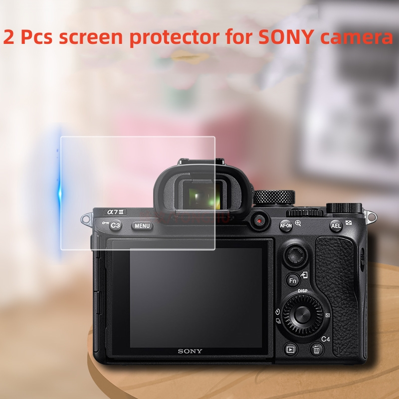 ฟิล์มกระจกนิรภัยกันรอยหน้าจอ LCD สําหรับกล้อง SONY A5000 A6000 A6300 A6400 A6700 Alpha 7CII 7CR 7RV 