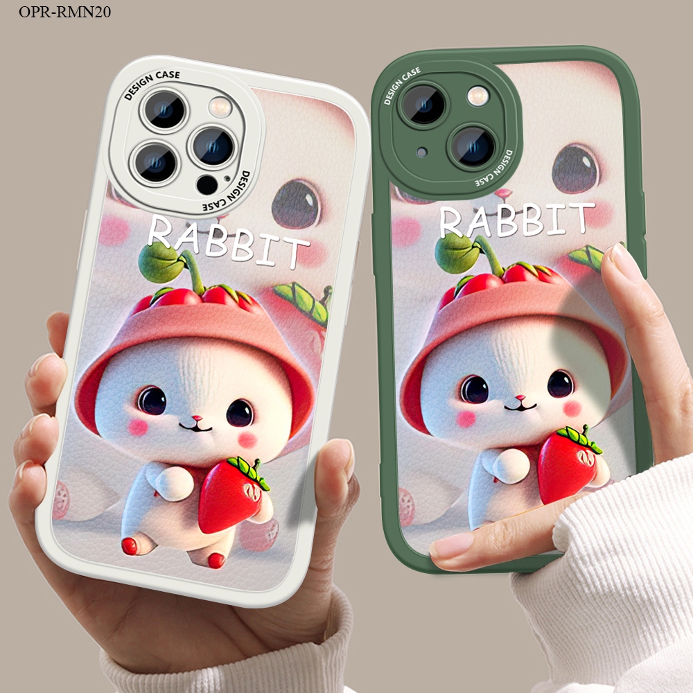 Realme Narzo 20 30A 50A 50 GT Neo 2 3T X XT X2 Prime 5G เคสเรียวมี สำหรับ Case Cartoon Cute Rabbit เคสโทรศัพท์ Soft Phone Lambskin Cases