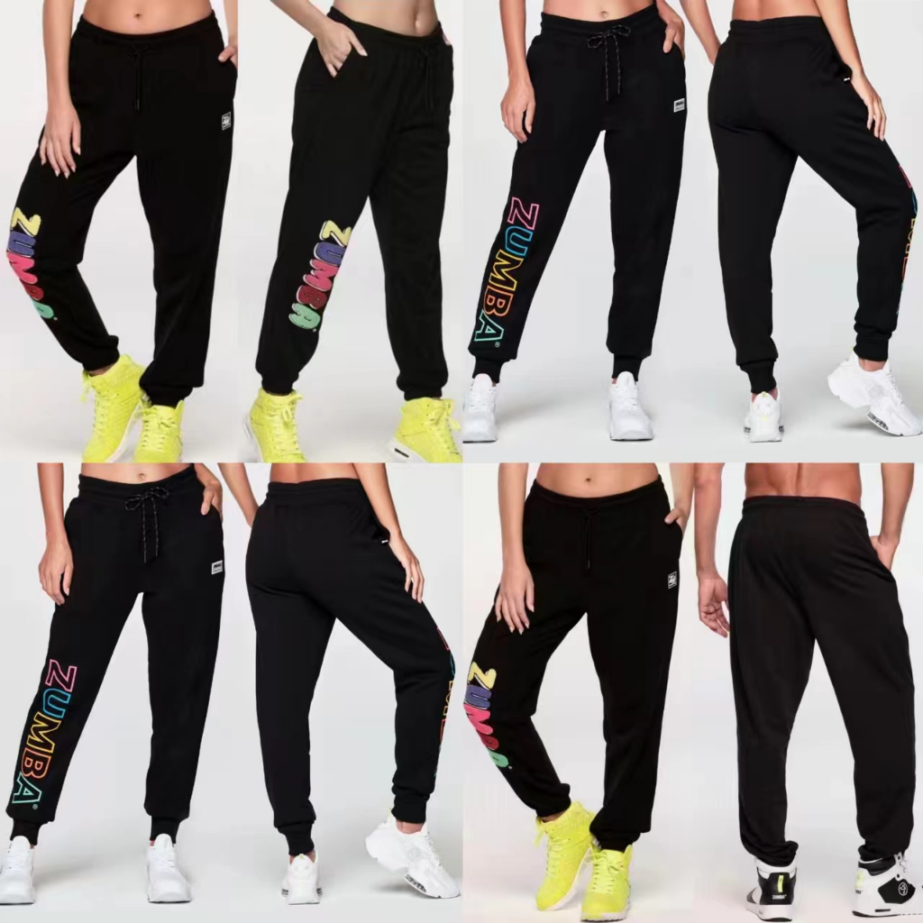 Zumba Zumba ZW ฟิตเนสกลางแจ้ง 2024 ฤดูหนาวกางเกงผู้ชายผู้หญิงบางสไตล์ Zumba Street สวมใส่ Terry Cott